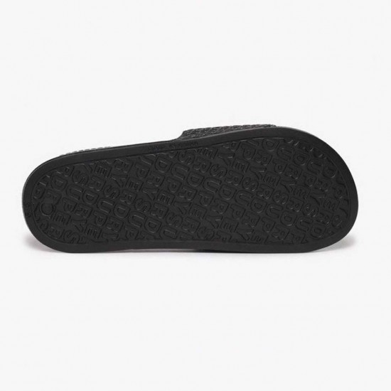 SUPERDRY D2 SDNA AOP EMBOSSED POOL SLIDE MF310272A 02A ΜΑΥΡΟ