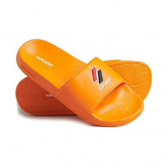 SUPERDRY CODE ESSENTIAL POOL SLIDERS WF310158A TS ΠΟΡΤΟΚΑΛΙ