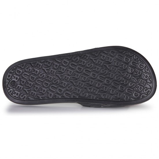 SUPERDRY POOL SLIDE MF310266A 02A ΜΑΥΡΟ