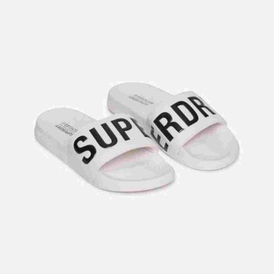 SUPERDRY CORE POOL SLIDE WF310237A T7X3 ΛΕΥΚΟ ΜΑΥΡΟ