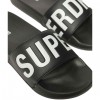 SUPERDRY CORE POOL SLIDE WF310237A 02A ΜΑΥΡΟ ΛΕΥΚΟ