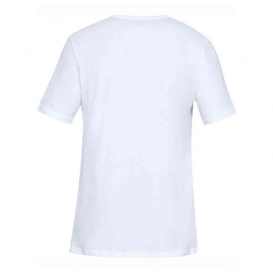 UNDER ARMOUR SPORTSTYLE LOGO SS T SHIRT 1329590 100 ΛΕΥΚΟ