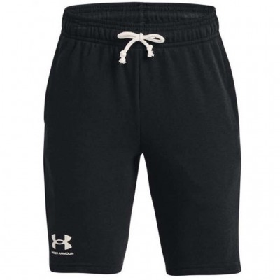 UNDER ARMOUR RIVAL TERRY SHORTS 1377255 001 ΜΑΥΡΟ