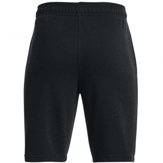 UNDER ARMOUR RIVAL TERRY SHORTS 1377255 001 ΜΑΥΡΟ