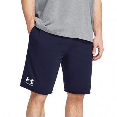 UNDER ARMOUR RIVAL TERRY SHORT 1361631 410 ΜΠΛΕ