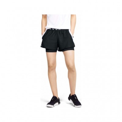 UNDER ARMOUR SHORTS PLAY UP 2 IN 1 1351981 001 ΜΑΥΡΟ
