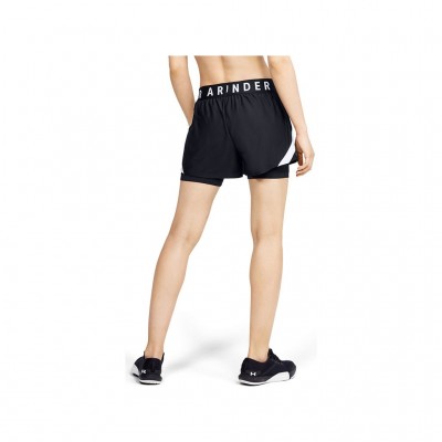 UNDER ARMOUR SHORTS PLAY UP 2 IN 1 1351981 001 ΜΑΥΡΟ