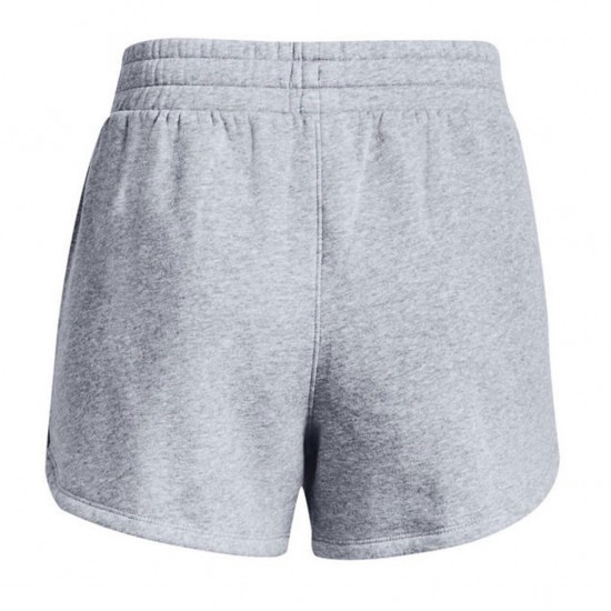 UNDER ARMOUR RIVAL FLEECE SHORTS 1376257 035 ΓΚΡΙ