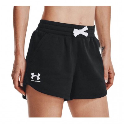 UNDER ARMOUR RIVAL FLEECE SHORTS 1376257 001 ΜΑΥΡΟ