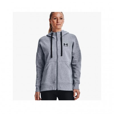 UNDER ARMOUR RIVAL FLEECE FZ 1356400 036 ΓΚΡΙ