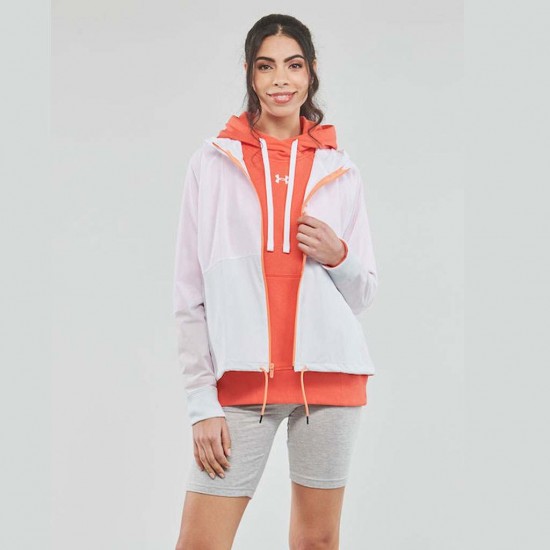 UNDER ARMOUR WOVEN FZ JACKET 1369889 100 ΛΕΥΚΟ