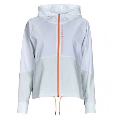 UNDER ARMOUR WOVEN FZ JACKET 1369889 100 ΛΕΥΚΟ