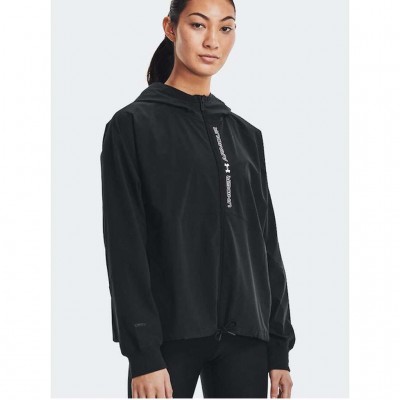 UNDER ARMOUR WOVEN FZ JACKET 1369889 002 ΜΑΥΡΟ