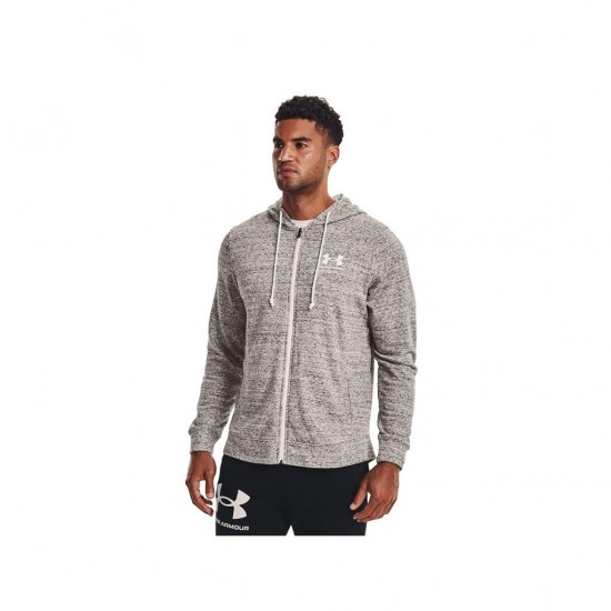 UNDER ARMOUR RIVAL TERRY FULL ZIP 1370409 112 ΓΚΡΙ