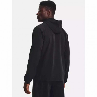 UNDER ARMOUR STRETCH WOVEN WINDBREAKER 1377171 001 ΜΑΥΡΟ