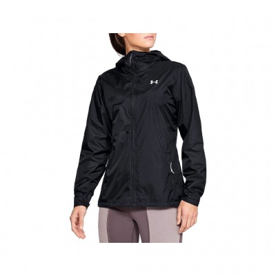 UNDER ARMOUR FOREFRONT RAIN JACKET 1321443 001 ΜΑΥΡΟ