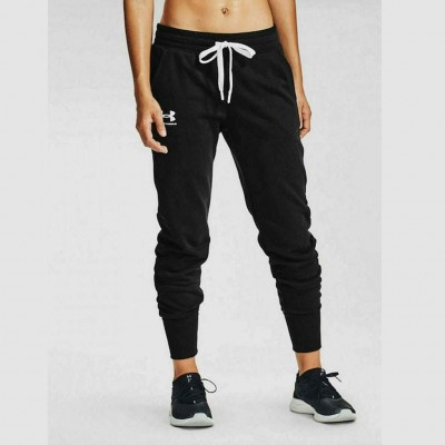 UNDER ARMOUR RIVAL FLEECE JOGGER 1356416 001 ΜΑΥΡΟ