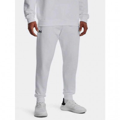 UNDER ARMOUR RIVAL FLEECE JOGGERS 1379774 100 ΛΕΥΚΟ