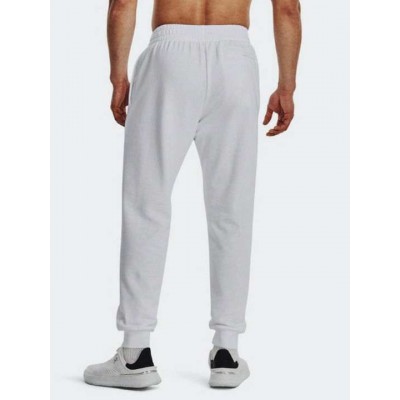 UNDER ARMOUR RIVAL FLEECE JOGGERS 1379774 100 ΛΕΥΚΟ