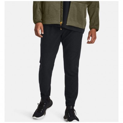 UNDER ARMOUR STRETCH WOVEN CW JOGGER 1379683 001 ΜΑΥΡΟ