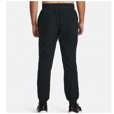 UNDER ARMOUR STRETCH WOVEN CW JOGGER 1379683 001 ΜΑΥΡΟ