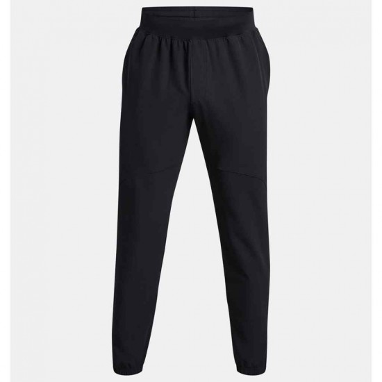 UNDER ARMOUR STRETCH WOVEN CW JOGGER 1379683 001 ΜΑΥΡΟ
