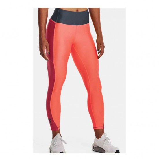 UNDER ARMOUR BLOCKED ANKLE LEGGING 1377091 877 ΠΟΡΤΟΚΑΛΙ