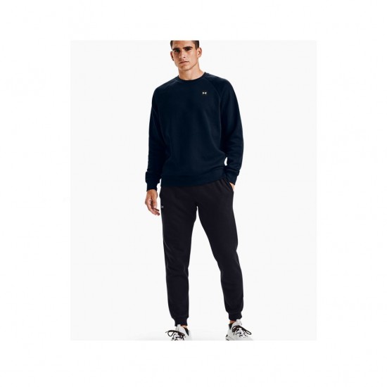 UNDER ARMOUR RIVAL FLEECE CREW 1357096 408 ΜΠΛΕ