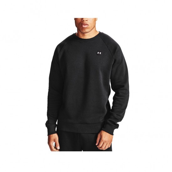 UNDER ARMOUR RIVAL FLEECE CREW 1357096 001 ΜΑΥΡΟ