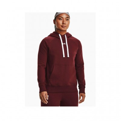 UNDER ARMOUR RIVAL FLEECE HB HOODIE 1356317 690 ΜΠΟΡΝΤΟ