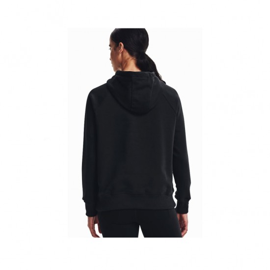 UNDER ARMOUR RIVAL FLEECE LOGO HOODIE 1356318 001 ΜΑΥΡΟ