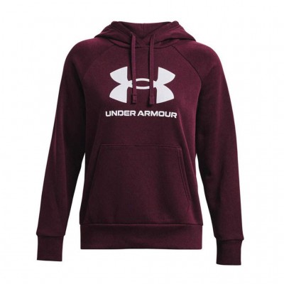 UNDER ARMOUR RIVAL FLEECE BIG LOGO HDY 1379501 600 ΜΠΟΡΝΤΟ