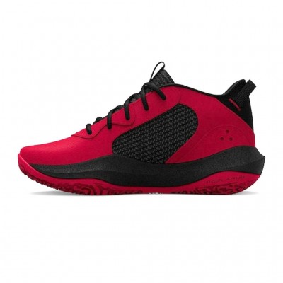 UNDER ARMOUR LOCKDOWN 6 PS 3025618 600 ΜΑΥΡΟ ΚΟΚΚΙΝΟ