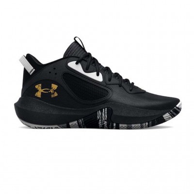 UNDER ARMOUR GS LOCKDOWN 6 3025617 003 ΜΑΥΡΟ ΛΕΥΚΟ