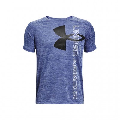 UNDER ARMOUR ΠΑΙΔΙΚΟ T-SHIRT TECH SPLIT LOGO HYBRID 1363279 400 ΜΩΒ
