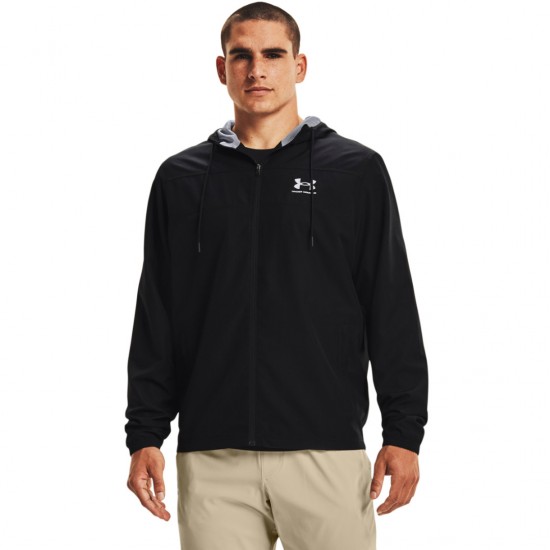 UNDER ARMOUR SPORTSTYLE WINDBREAKER 1361621 003 ΜΑΥΡΟ