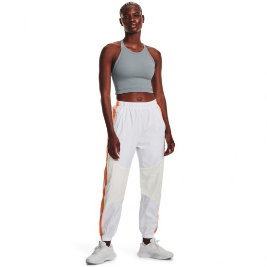 UNDER ARMOUR RUSH WOVEN PANT 1369846 100 ΛΕΥΚΟ