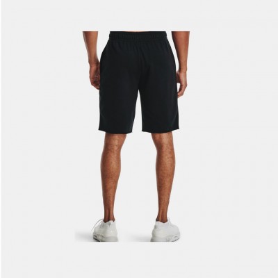 UNDER ARMOUR RIVAL TERRY SHORT 1361631 001 ΜΑΥΡΟ