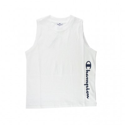 CHAMPION T SHIRT SLEEVELESS 112608 WW001 WHITE