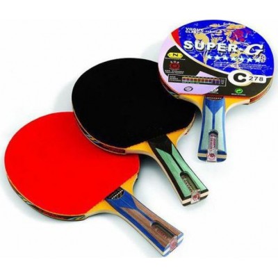 ΑΘΛΟΠΑΙΔΙΑ ΡΑΚΕΤΑ PING PONG 6 ΑΣΤ 90603 ΚΟΚΚΙΝΟ ΜΑΥΡΟ 